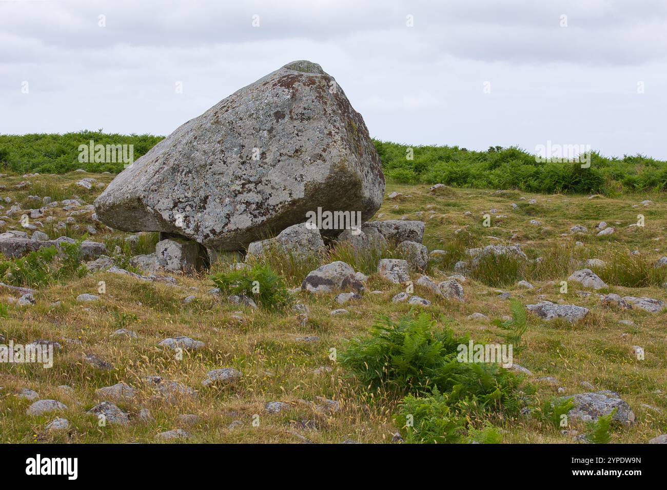 Arthur's Stone, the mystical rock on the Gower Peninsula in Wales Stock ...