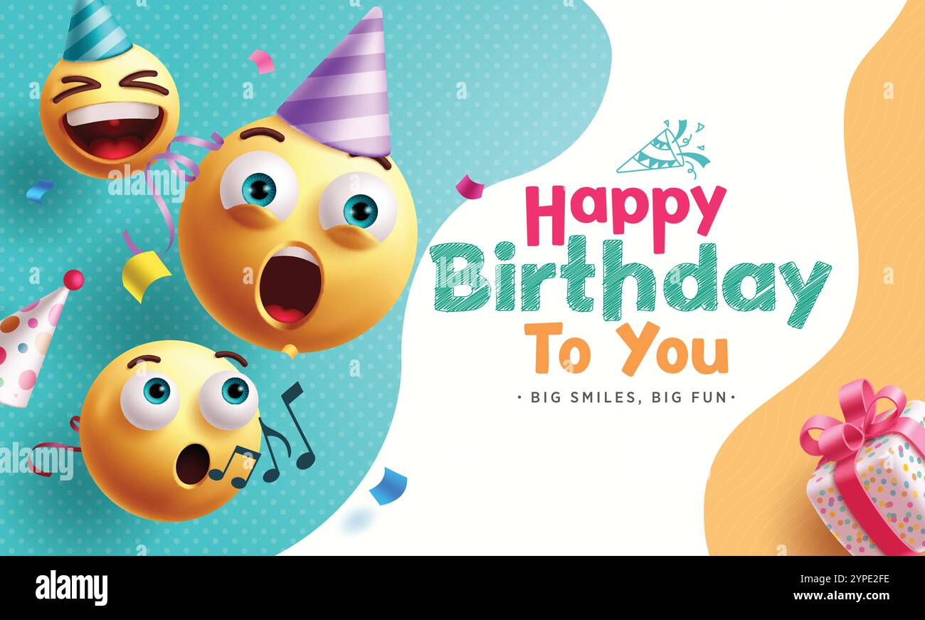 Happy birthday emojis clipart background emojis birthday characters