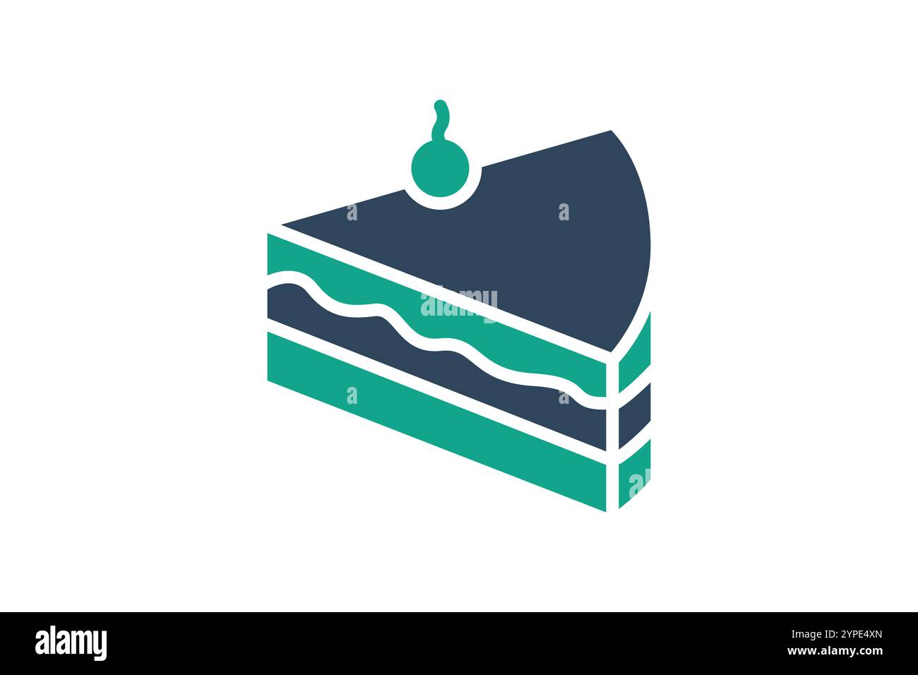 Dessert icon. solid icon style. icon related to meal. food elements vector illustration Stock Vector
