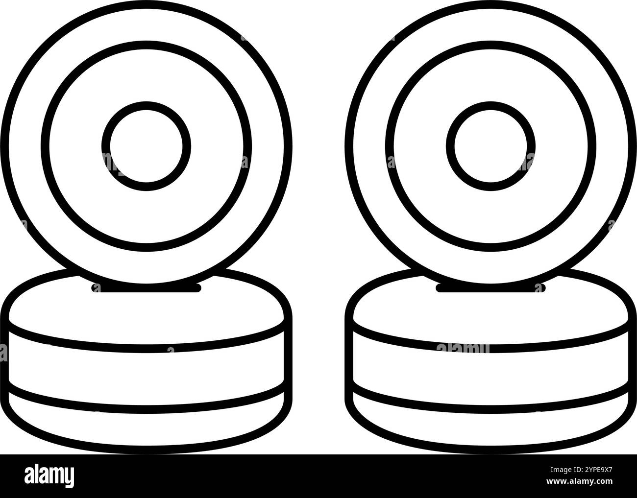 wheels skate sport line icon vector illustration Stock Vector Image ...