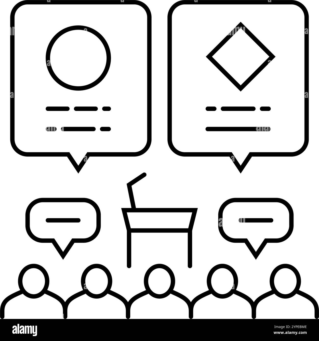 Band discussion Stock Vector Images - Alamy