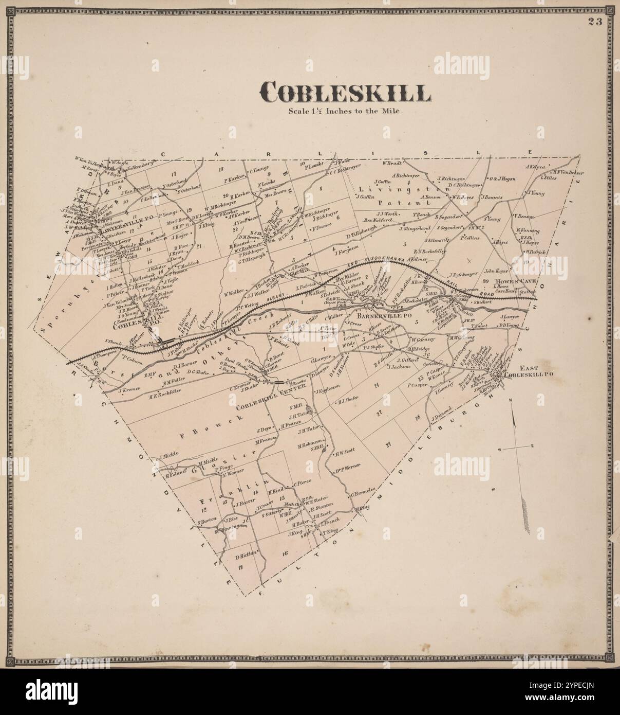 Map of cobleskill hires stock photography and images Alamy