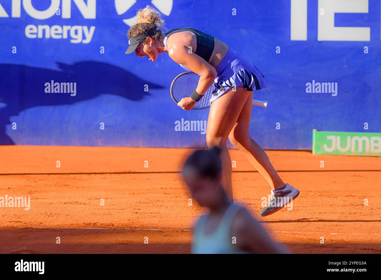 Buenos Aires (29th Nov 2024). Mayar Sherif (Egypt) playing at the WTA 125 Argentina Open 2024 Credit: Mariano Garcia/Alamy Live News Stock Photo