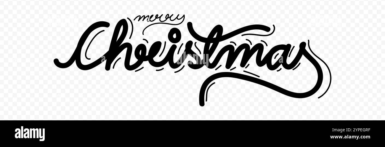 Merry Written Vector hand written Merry Christmas calligraphy on transparent ...
