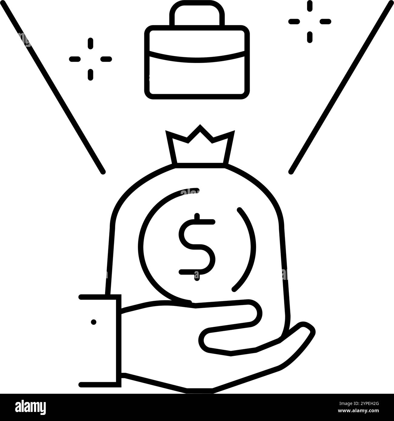 budgeting business process line icon vector illustration Stock Vector ...