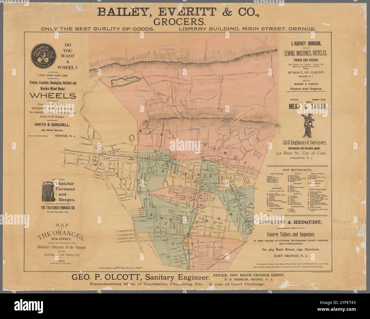 Baldwins map hi-res stock photography and images - Alamy