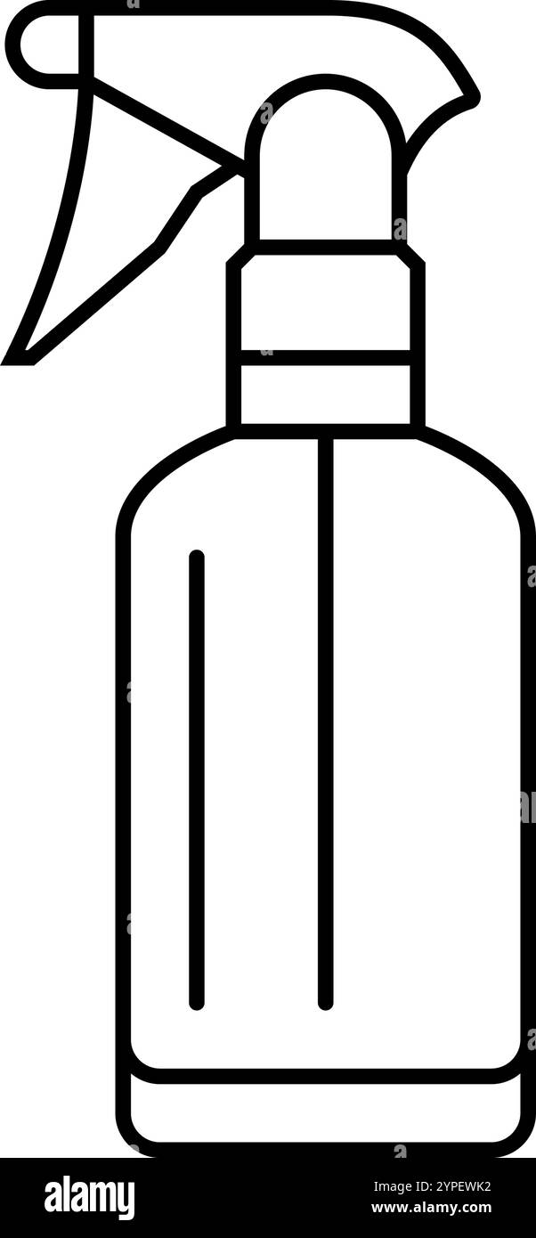spray bottle glass package line icon vector illustration Stock Vector ...