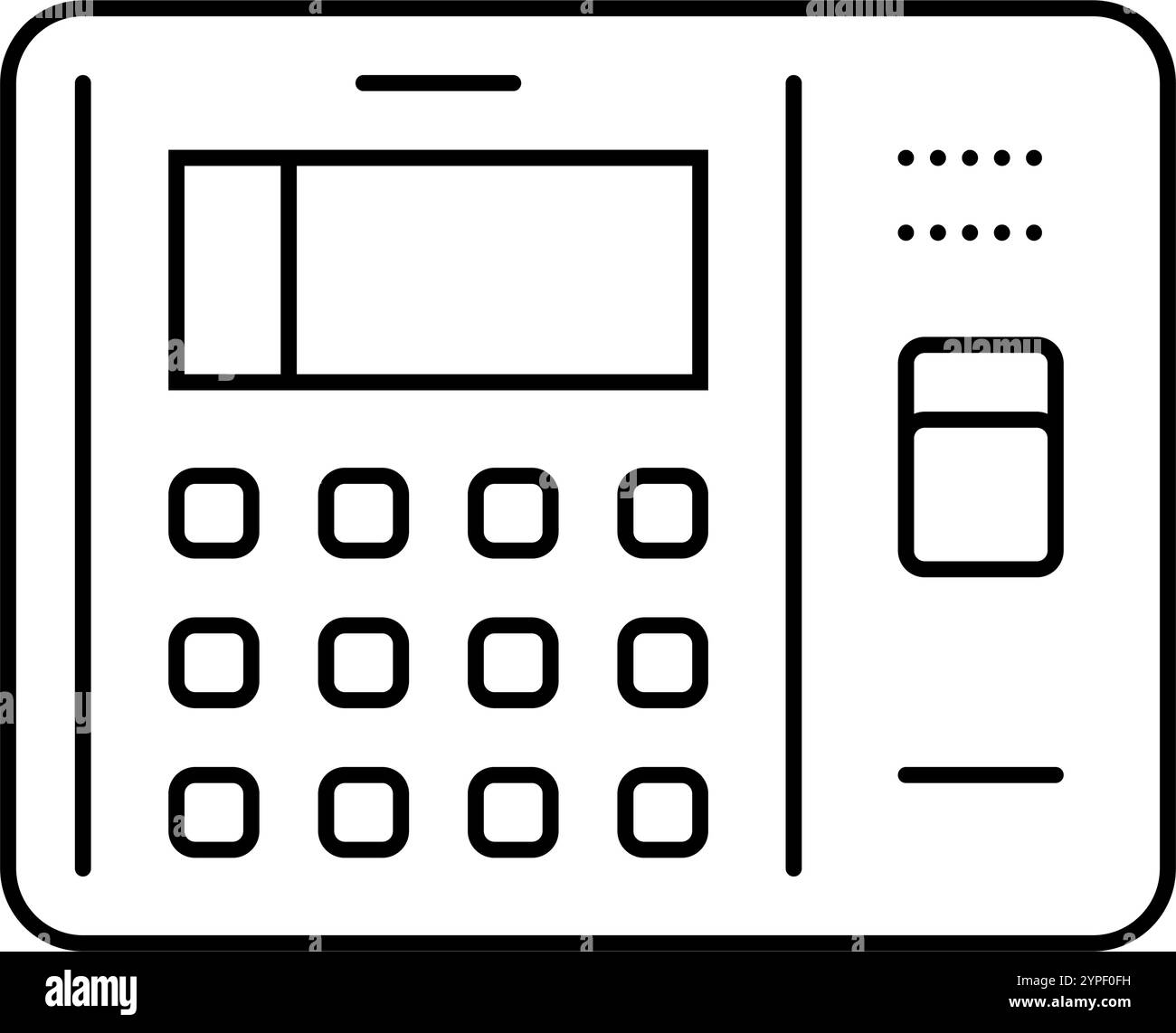 access control biometric line icon vector illustration Stock Vector ...
