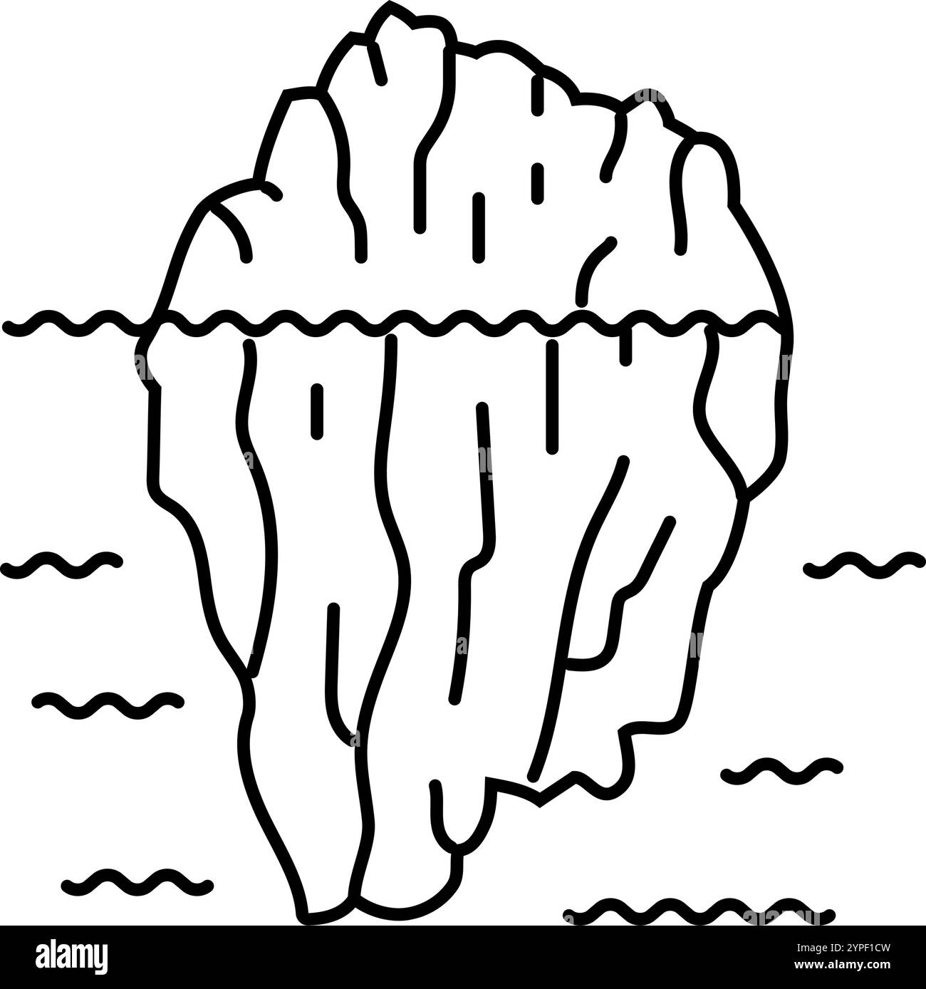 heatwave weather natural phenomena line icon vector illustration Stock ...
