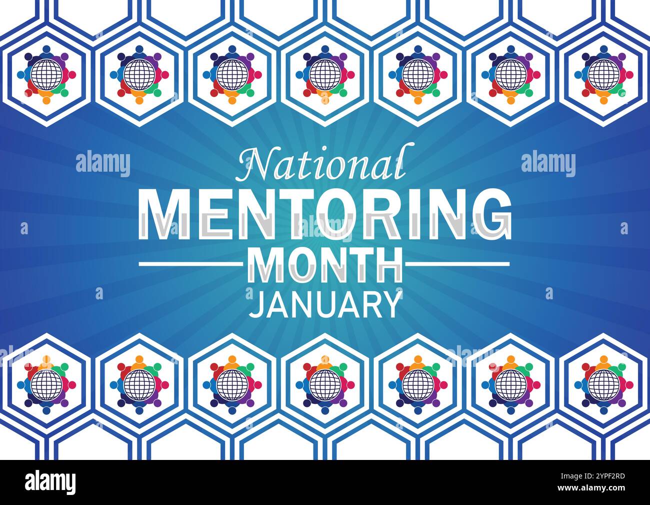 National Mentoring Month January Vector illustration. Suitable for ...