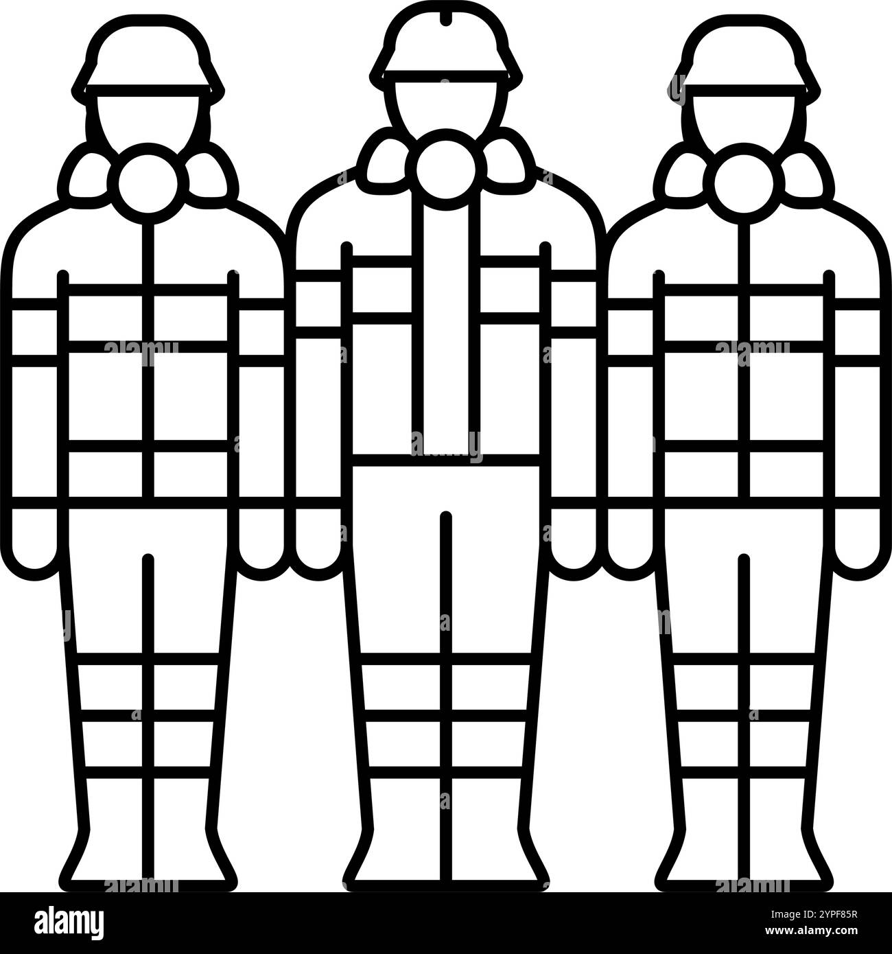 emergency rescue team line icon vector illustration Stock Vector Image ...