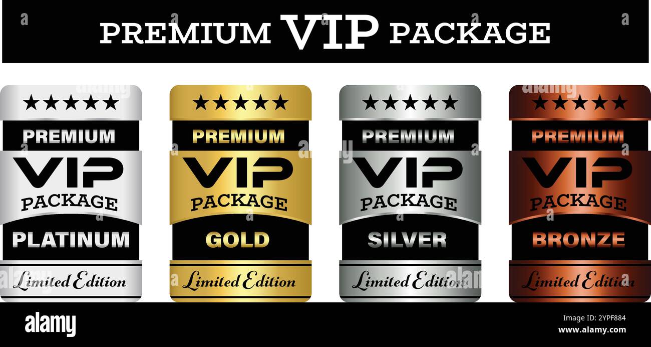 Premium VIP membership badges that can be used for membership plan ...