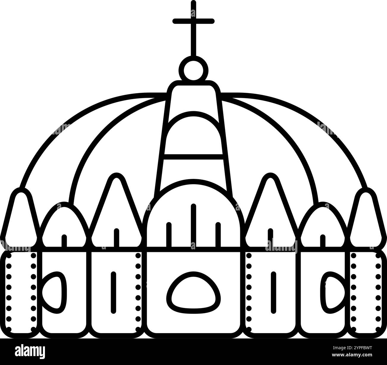 crown emperor byzantine line icon vector illustration Stock Vector ...