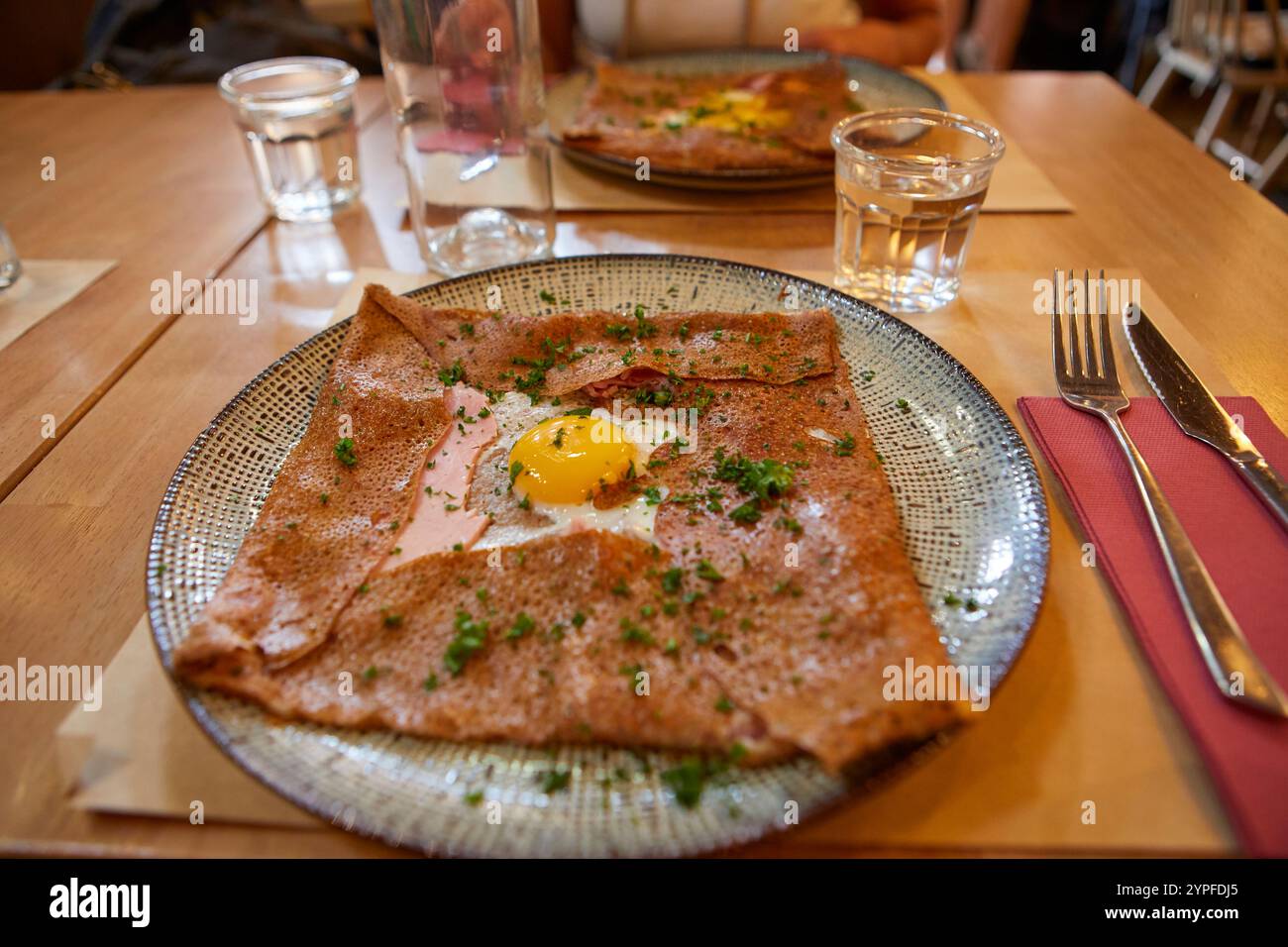 Savory Crepes Called Galettes Brittany France Stock Photo Alamy savory-crepes-called-galettes-brittany-france-stock-photo-alamy