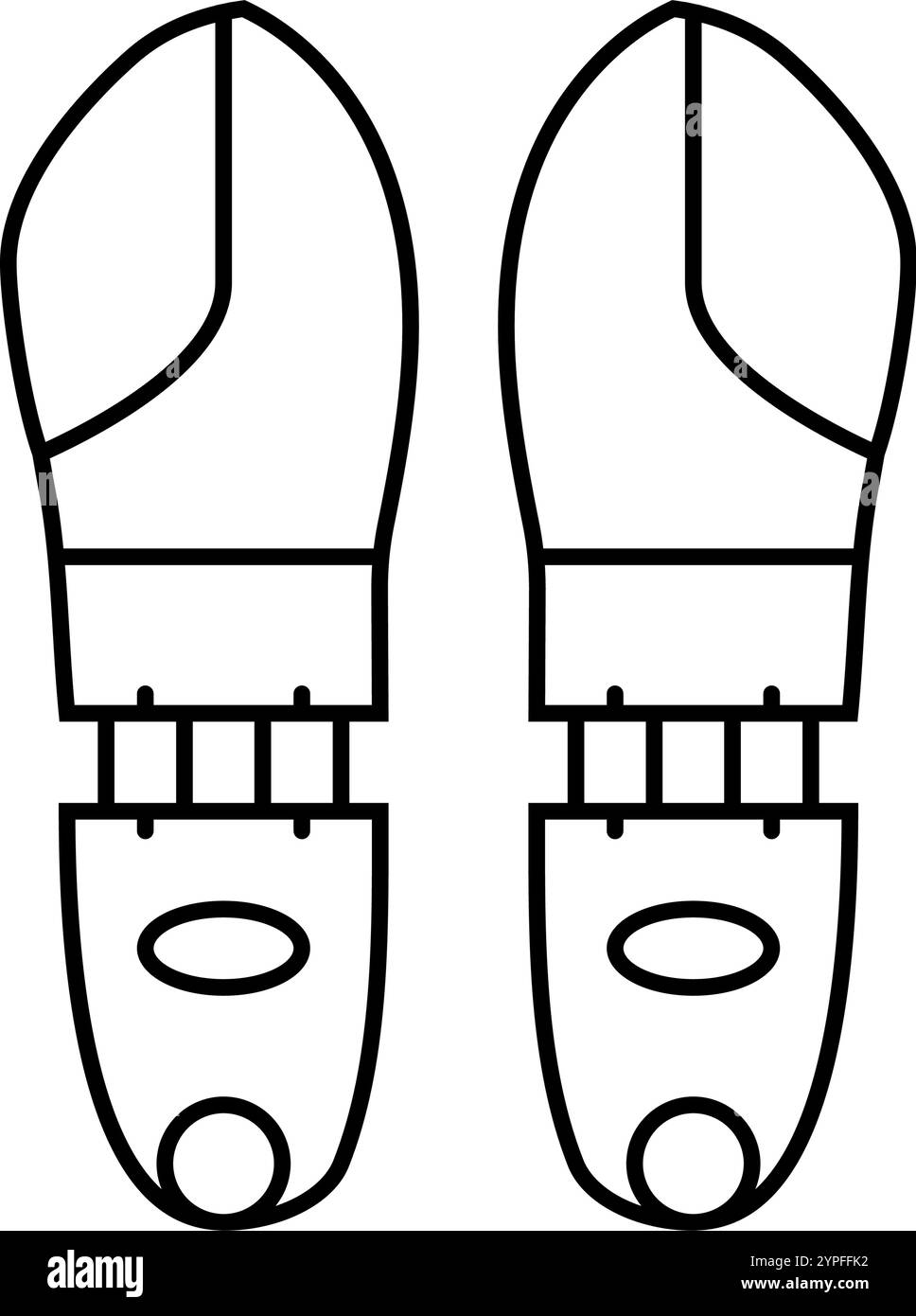 shoe trees clothes care line icon vector illustration Stock Vector ...