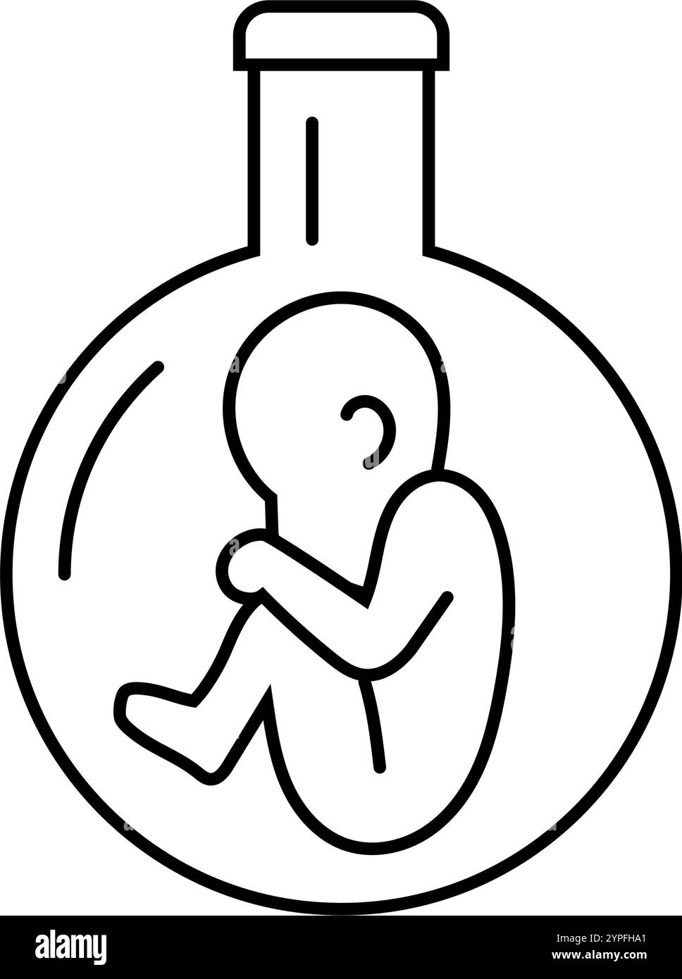human with dna genetic engineering line icon vector illustration Stock ...