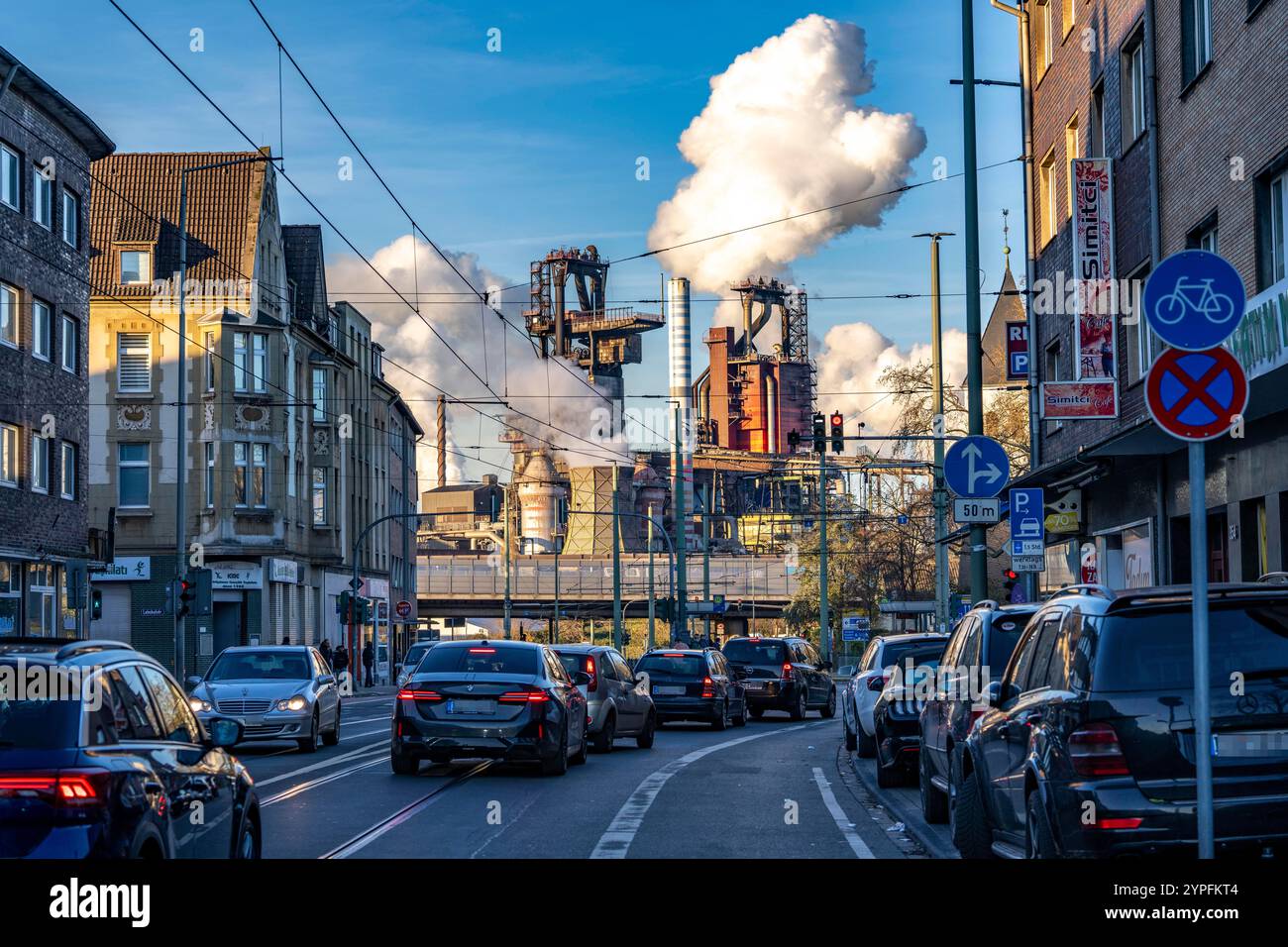 Steel location Duisburg, ThyssenKrupp Steel steelworks, blast furnaces