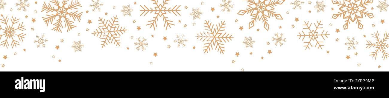 bright banner christmas card with snowflake border vector illustration ...