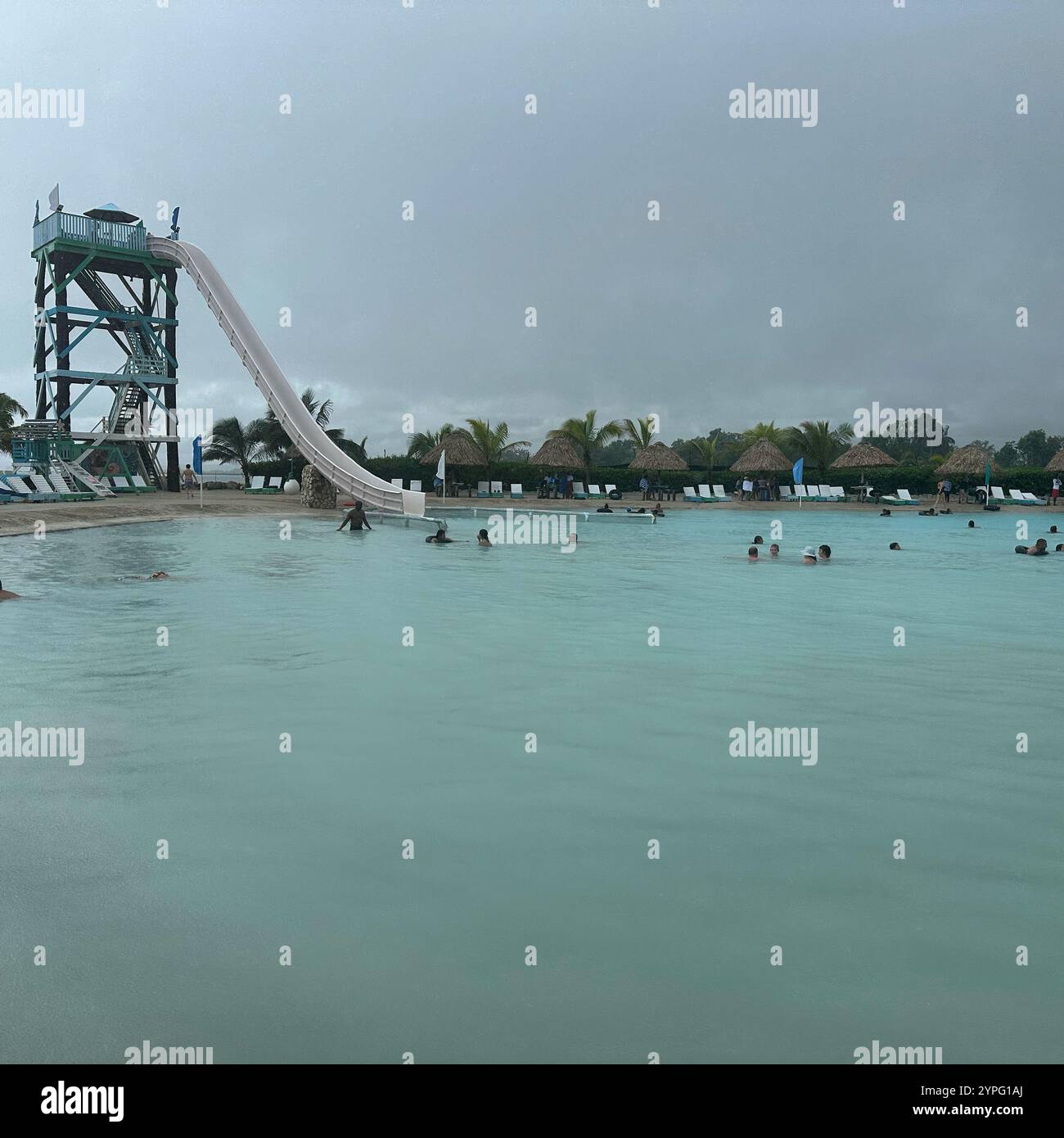 Kukumba Beach, Old Belize, Belize City, Belize, Central America - Smartphone Captured Stock Image