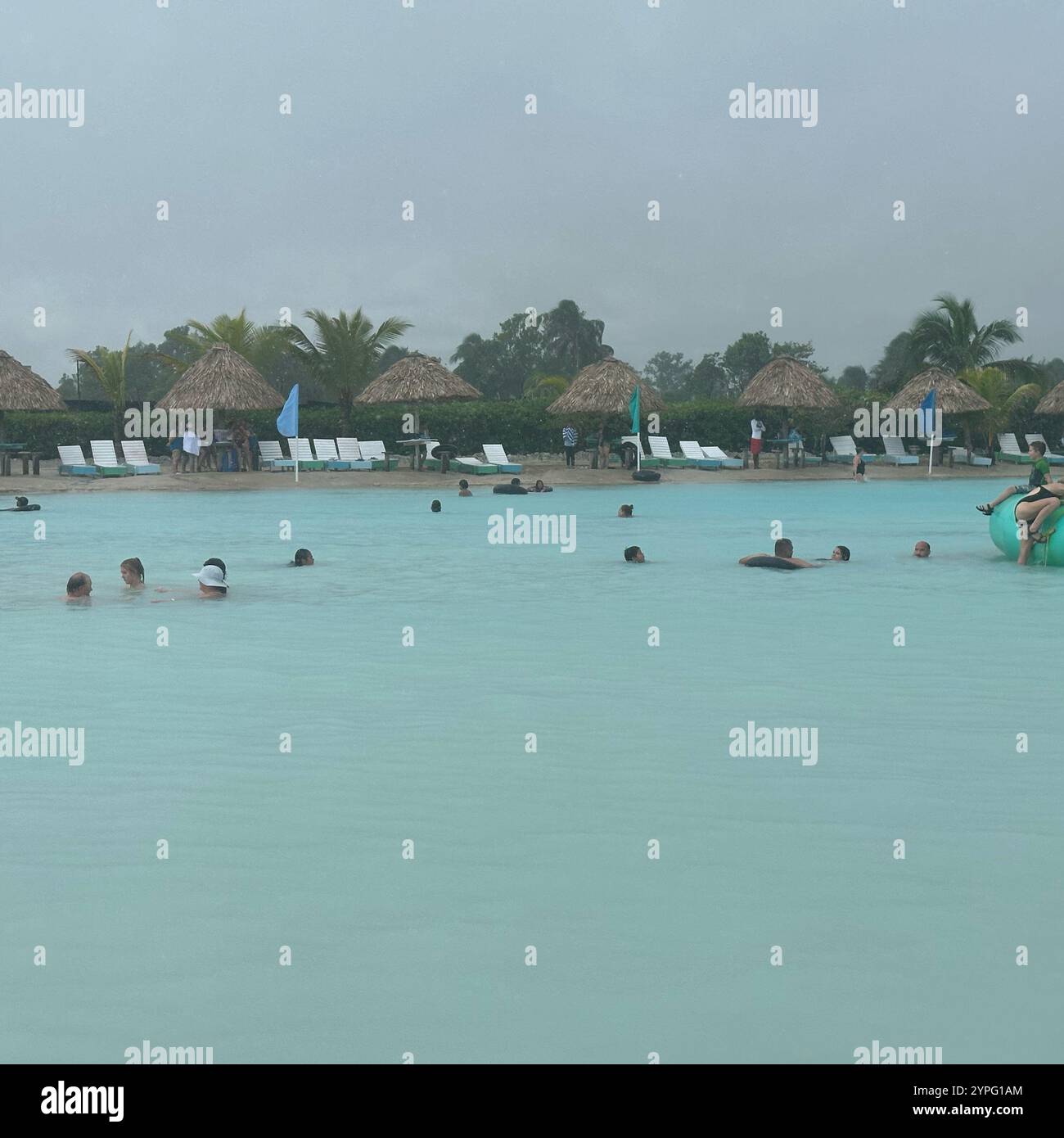 Kukumba Beach, Old Belize, Belize City, Belize, Central America - Smartphone Captured Stock Image