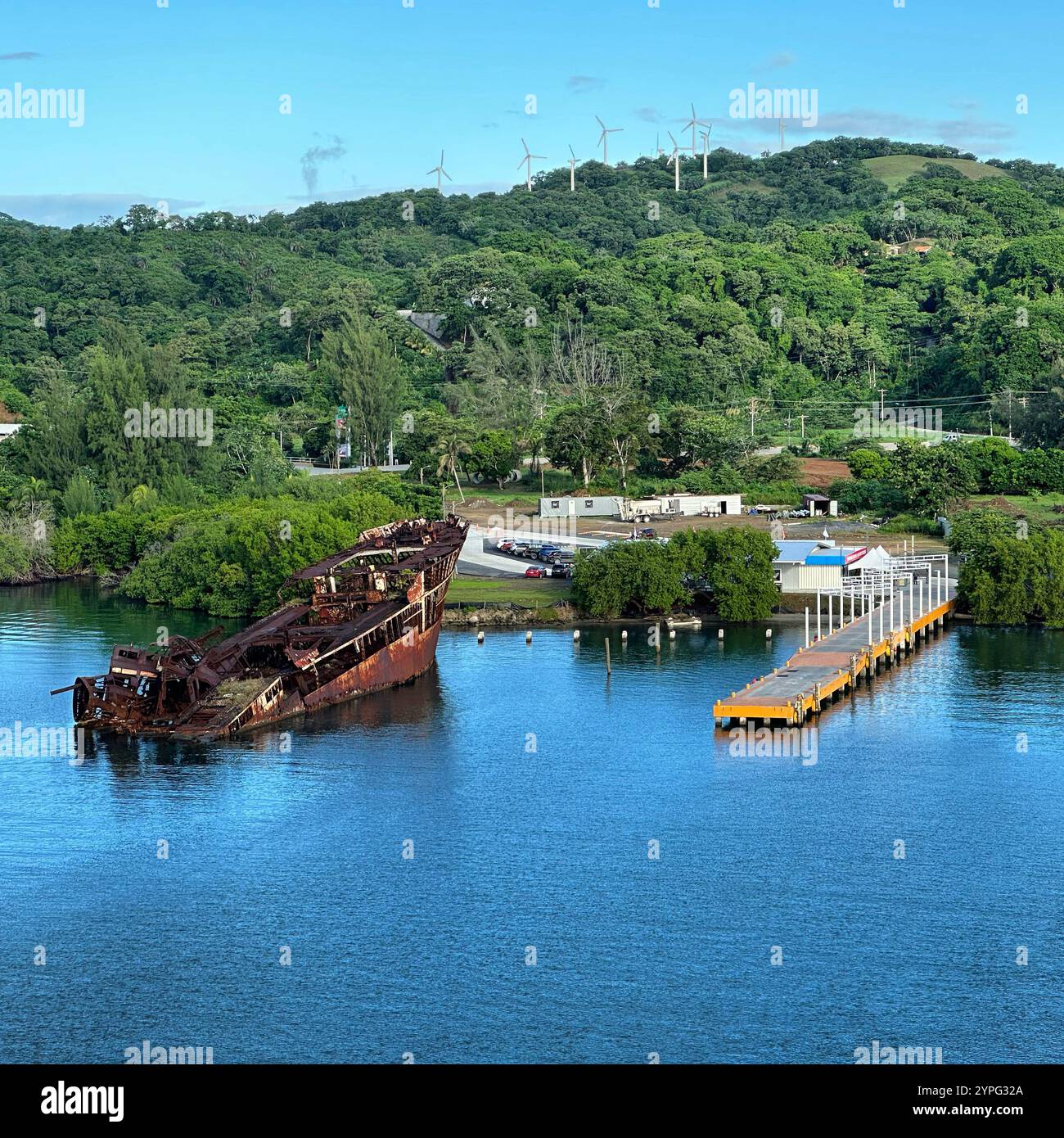 Mahogany Bay, Roatan, Bay Islands, Honduras, Central America - Smartphone Captured Stock Image