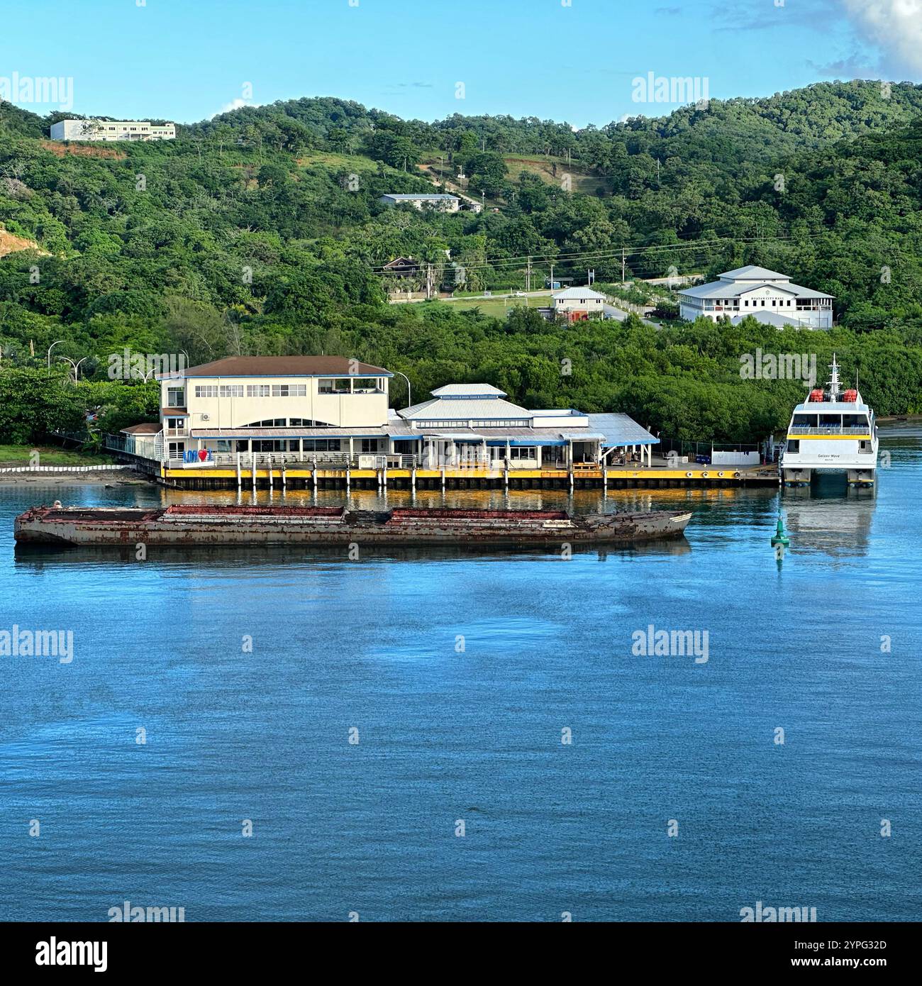 Mahogany Bay, Roatan, Bay Islands, Honduras, Central America - Smartphone Captured Stock Image