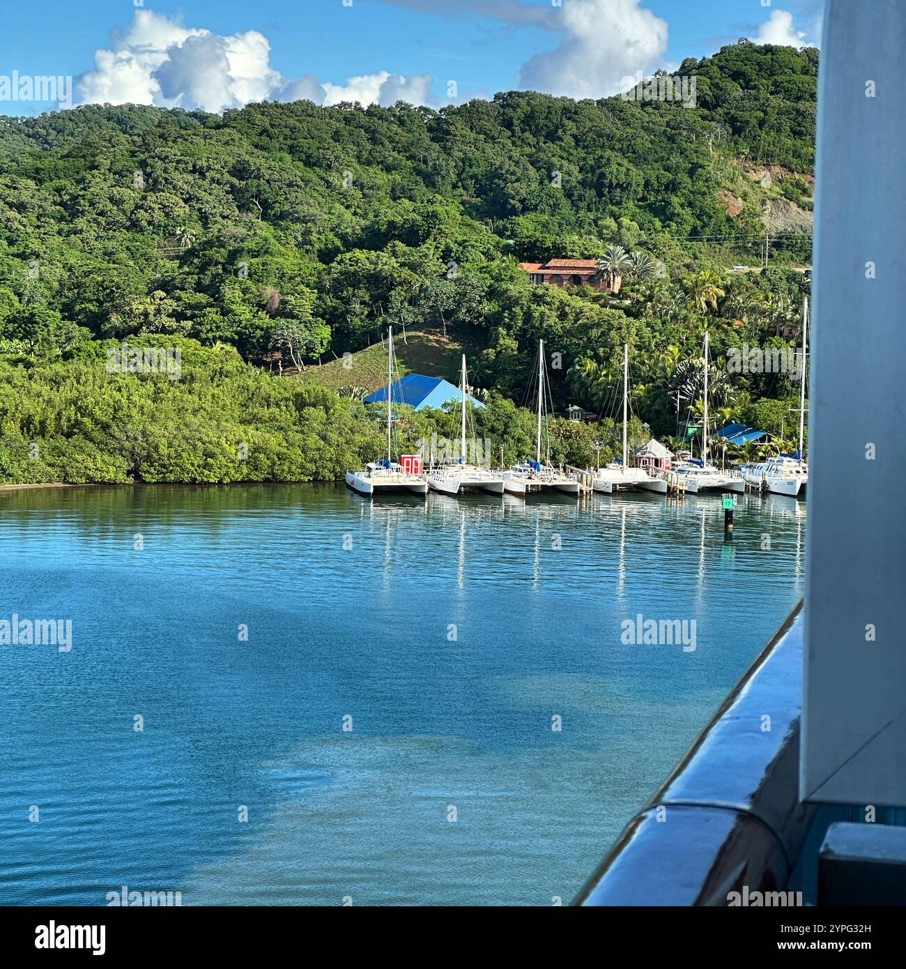 Mahogany Bay, Roatan, Bay Islands, Honduras, Central America - Smartphone Captured Stock Image