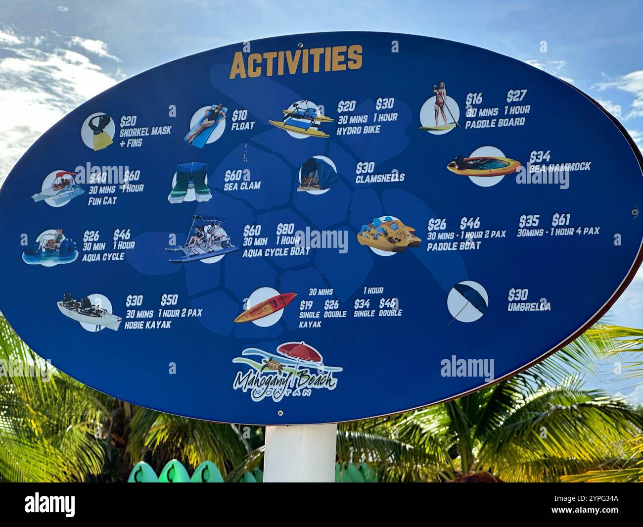 Mahogany Bay, Roatan, Bay Islands, Honduras, Central America - Smartphone Captured Stock Image