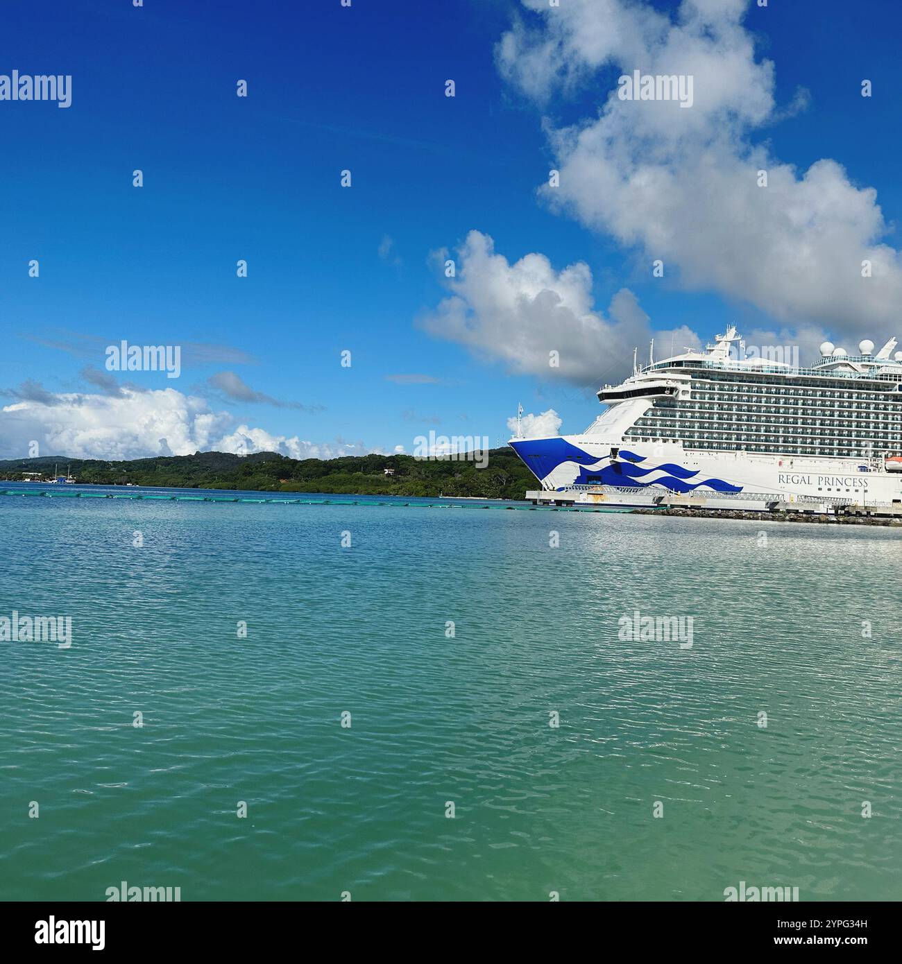 Mahogany Bay, Roatan, Bay Islands, Honduras, Central America - Smartphone Captured Stock Image