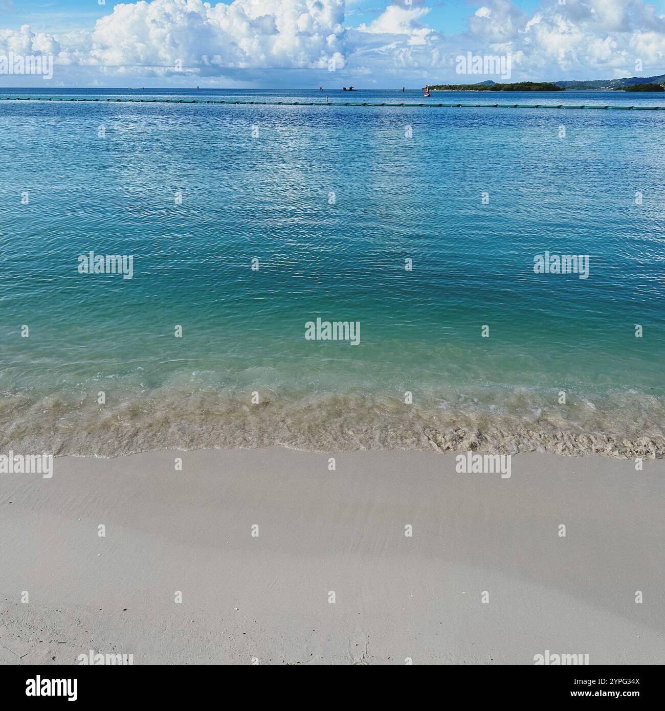 Mahogany Beach, Mahogany Bay, Roatan, Bay Islands, Honduras, Central America - Smartphone Captured Stock Image