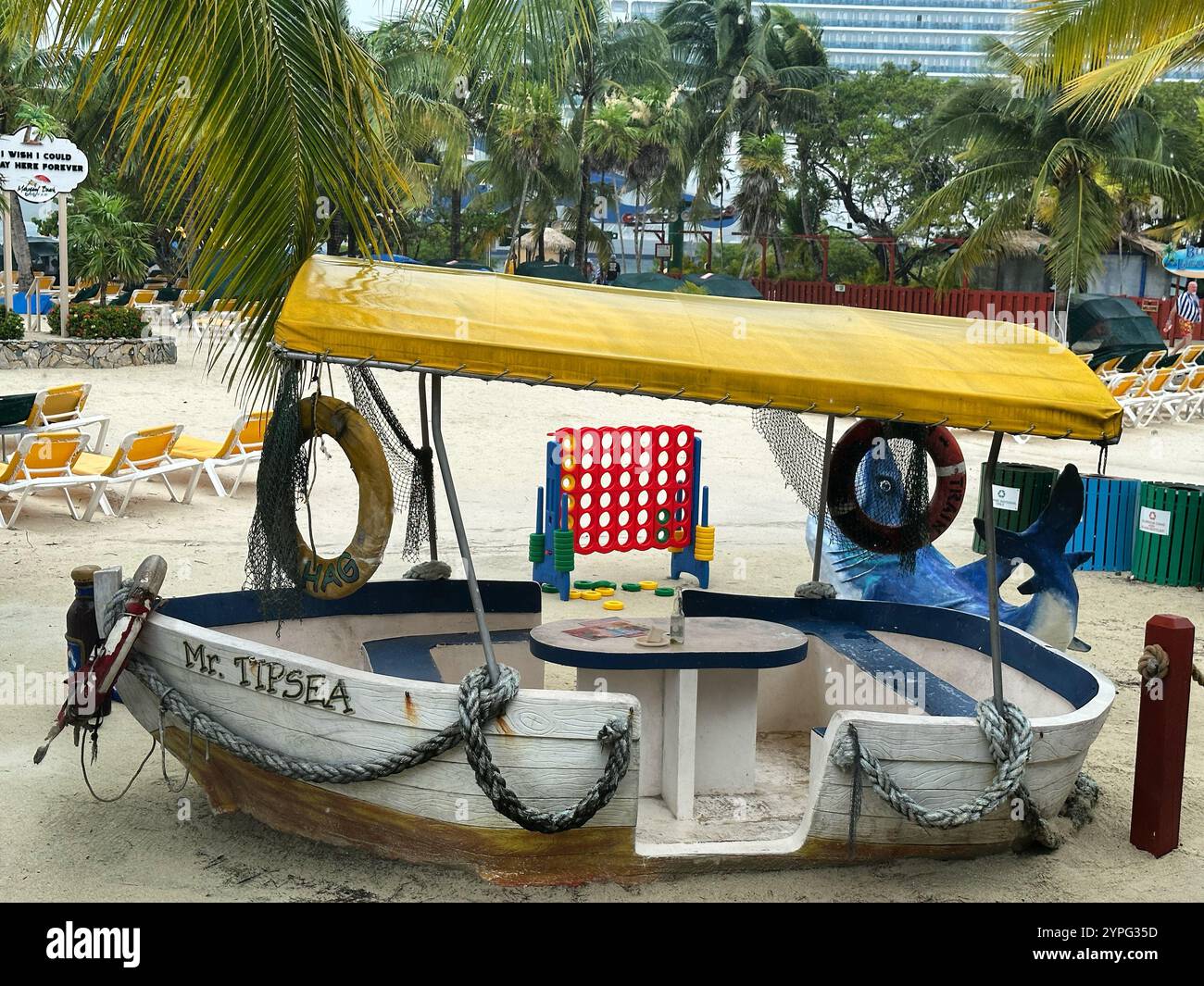Mahogany Bay, Roatan, Bay Islands, Honduras, Central America - Smartphone Captured Stock Image
