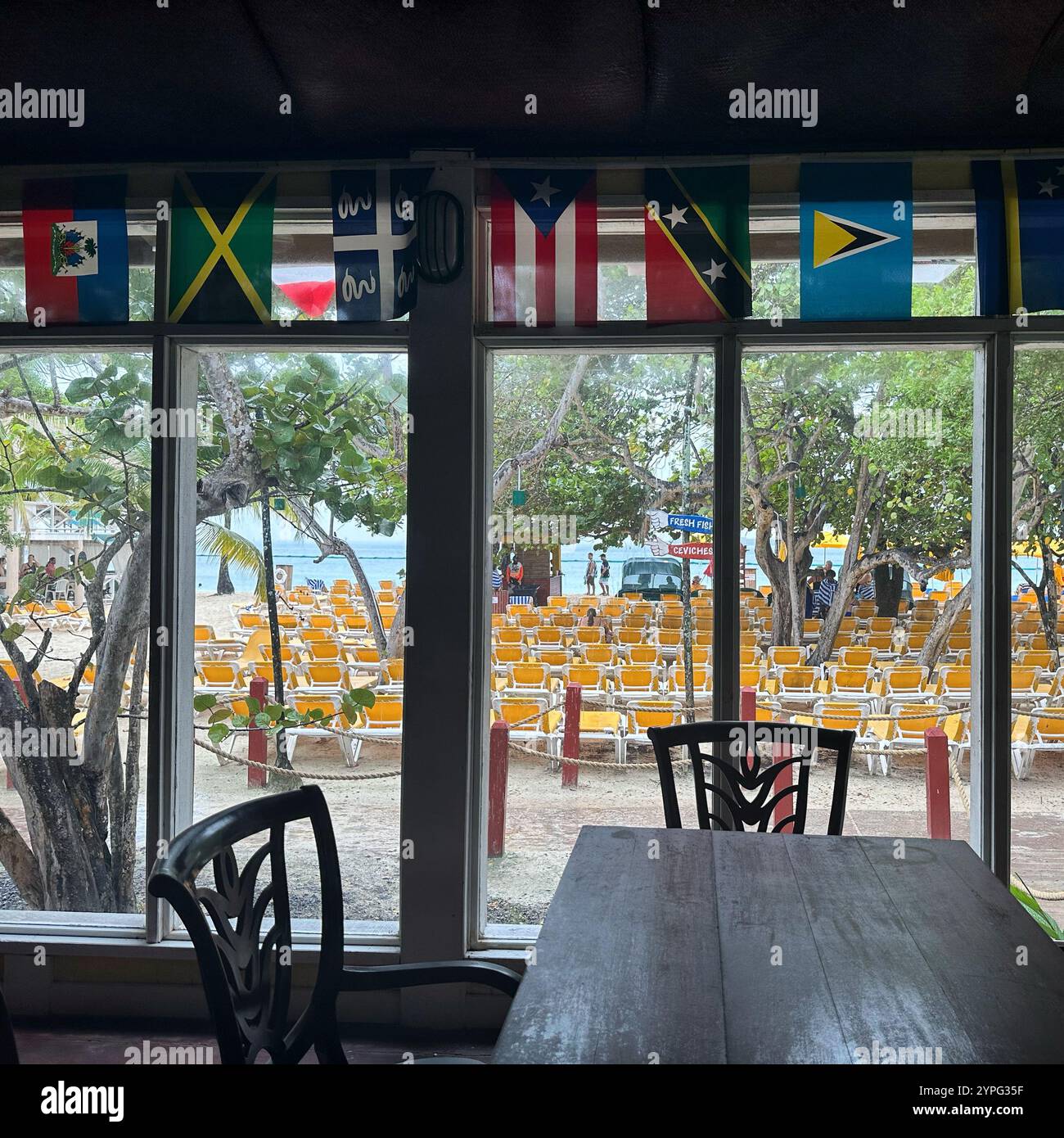 Mahogany Bay, Roatan, Bay Islands, Honduras, Central America - Smartphone Captured Stock Image