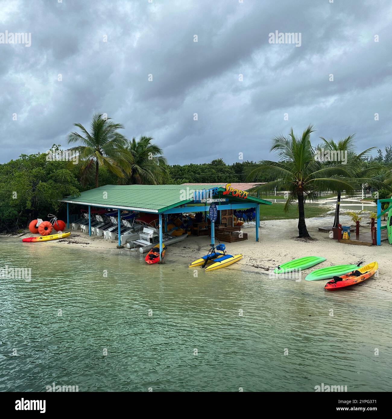 Mahogany Bay, Roatan, Bay Islands, Honduras, Central America - Smartphone Captured Stock Image