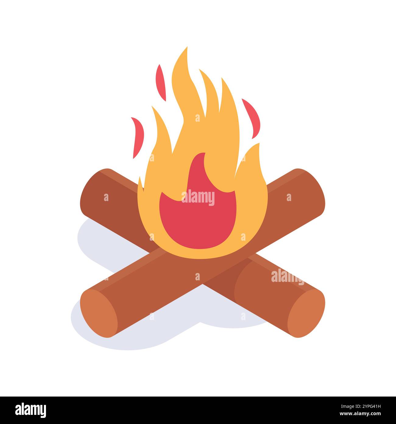 Modern fireplace lit Stock Vector Images - Alamy