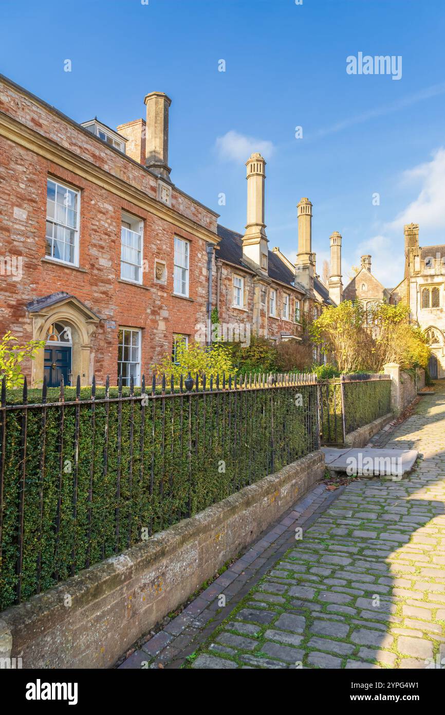 Vicars Close in Wells Wiltshire Stock Photo