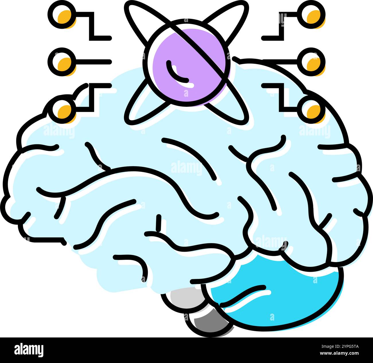 memory quantum technology color icon vector illustration Stock Vector ...
