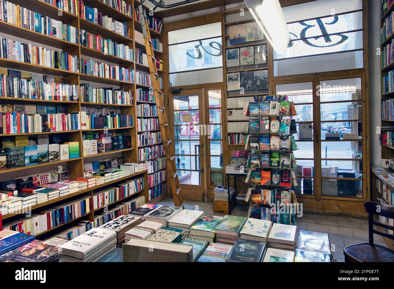 Riedl Bookstore independent bookstore in Vienna , Austria . Stock Photo