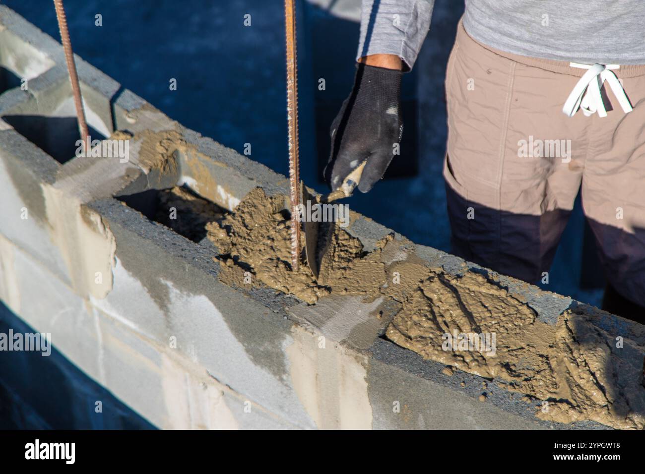 Wet concrete focus construction hi-res stock photography and images - Alamy