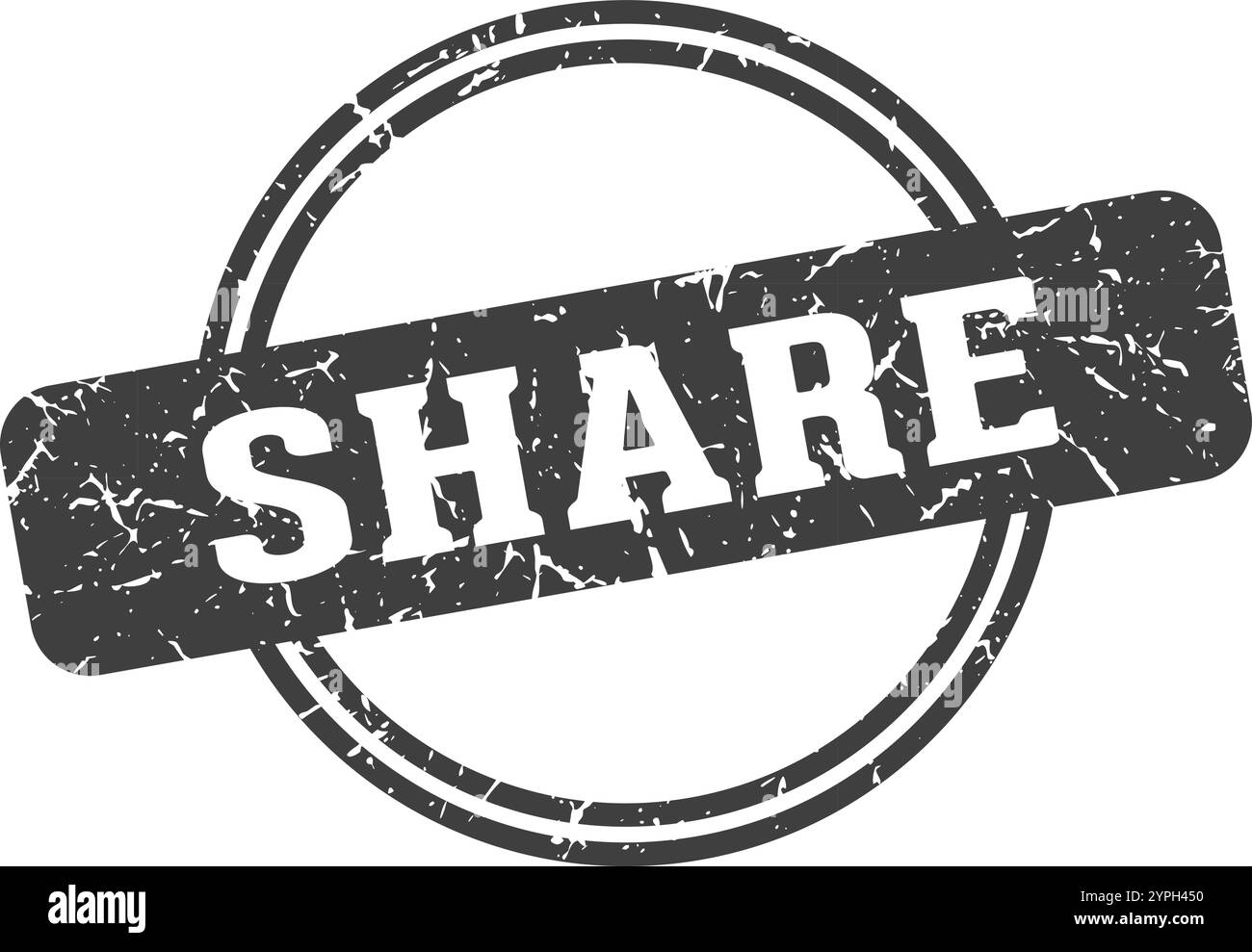 share round stamp isolated on transparent background. share stamp Stock ...