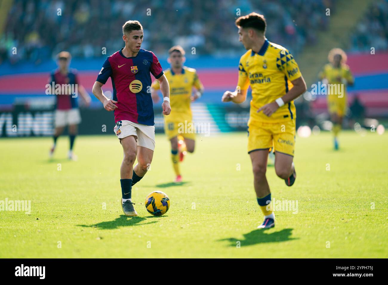 Barcelona, Spain, 30, November, 2024.  Spanish LaLiga EA Sports: FC Barcelona v UD Las Palmas.  (16) Fermin Lopez  Credit: Joan G/Alamy Live News Stock Photo