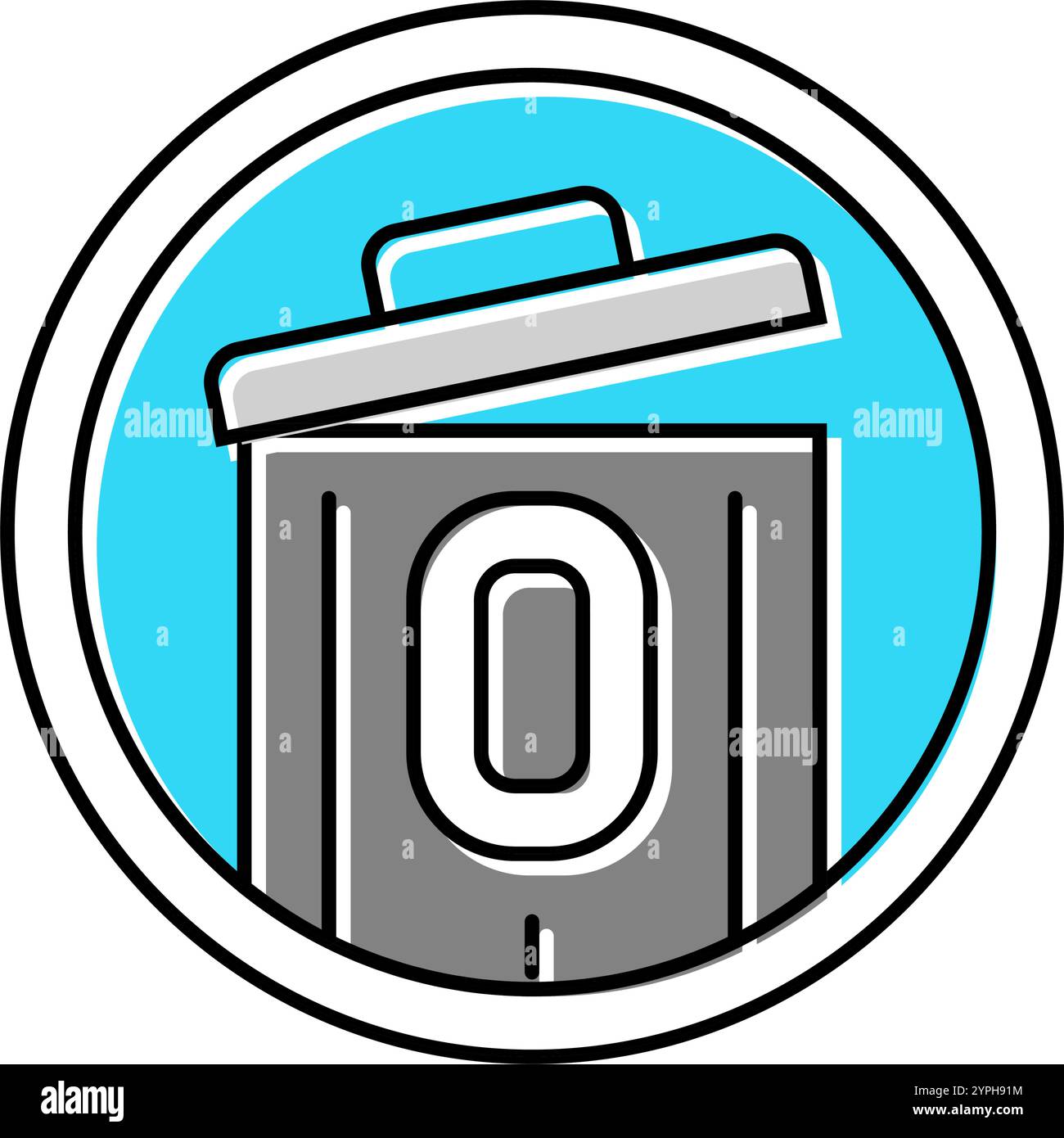zero waste sorting color icon vector illustration Stock Vector Image ...
