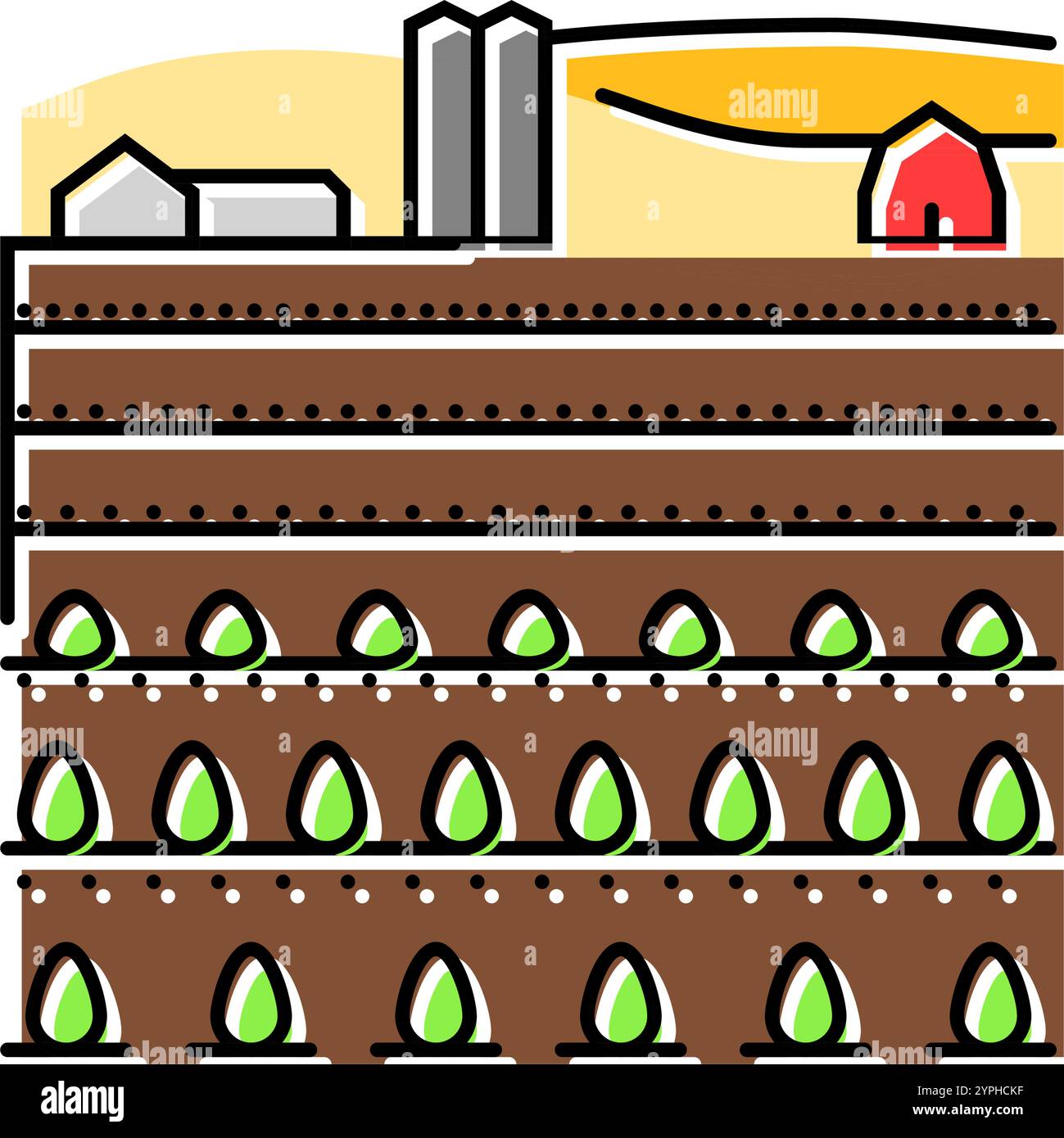 plantation farm color icon vector illustration Stock Vector Image & Art ...