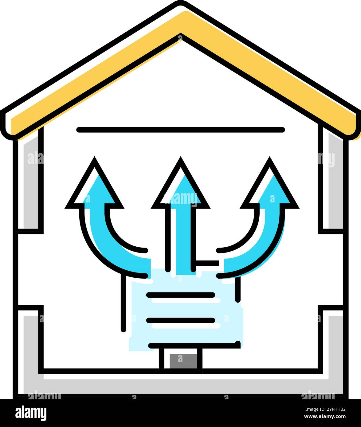 supply air ventilation color icon vector illustration Stock Vector ...