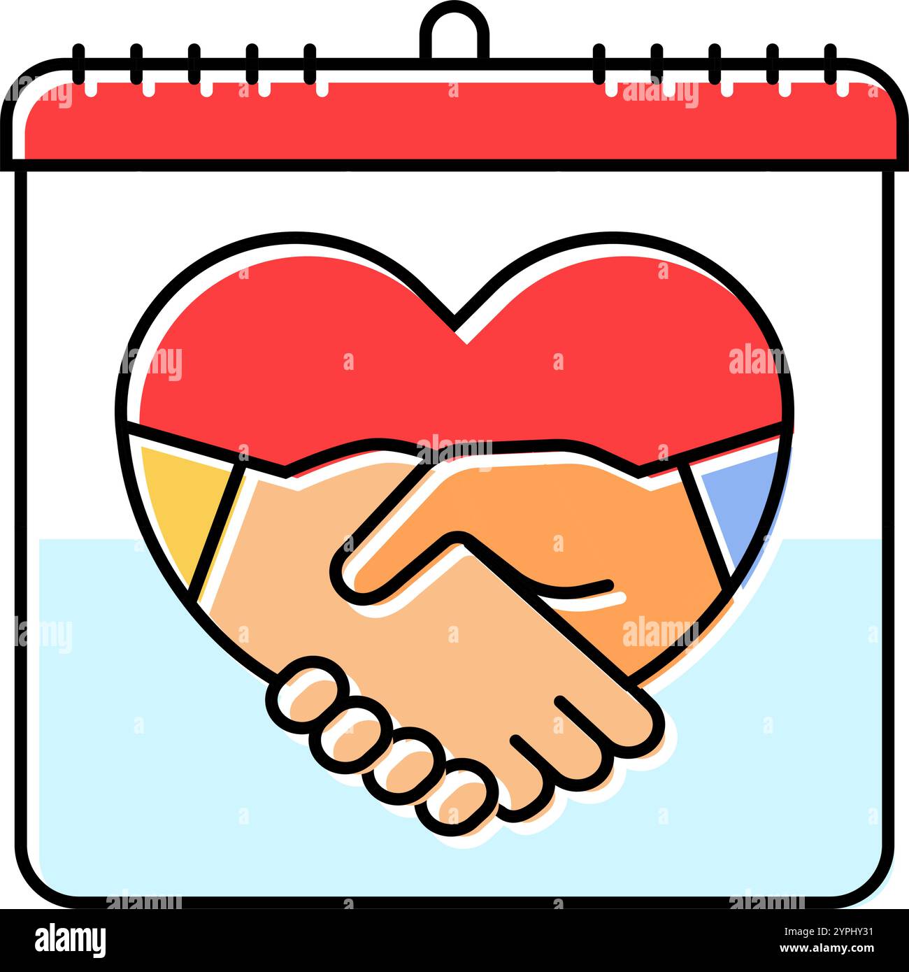 friendship international day color icon vector illustration Stock ...