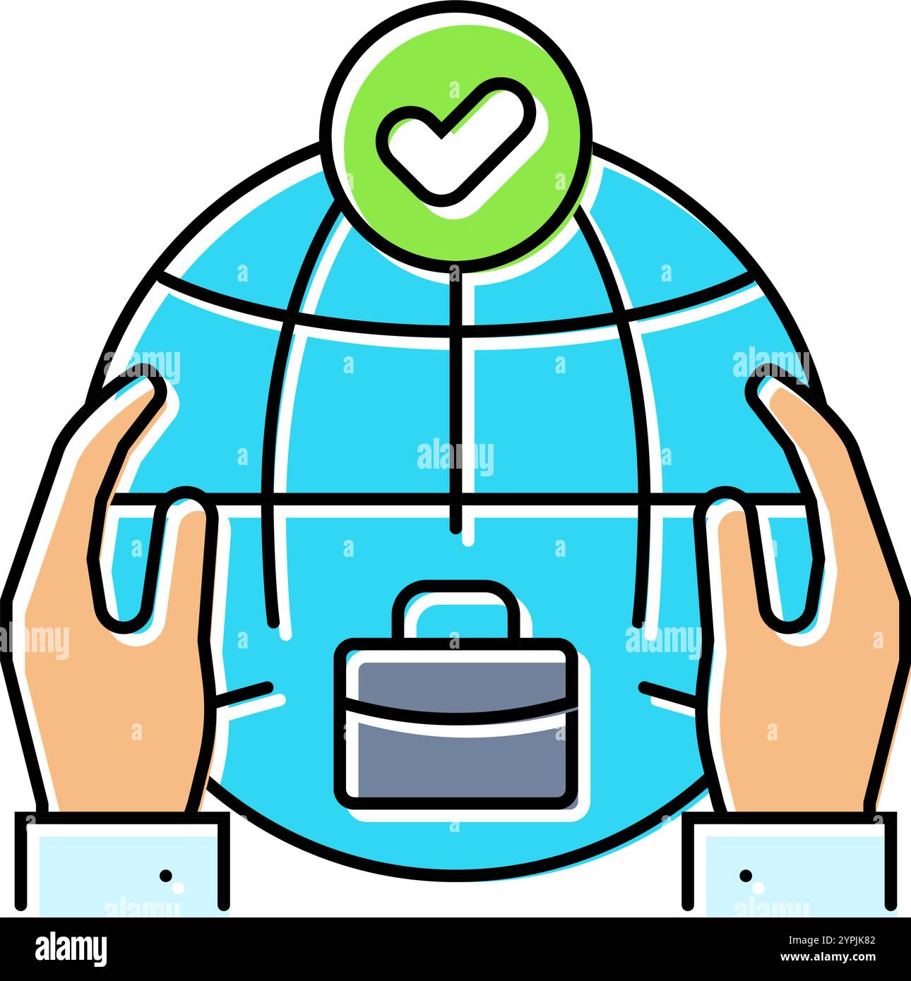 Corporate social responsibility color Stock Vector Images - Alamy