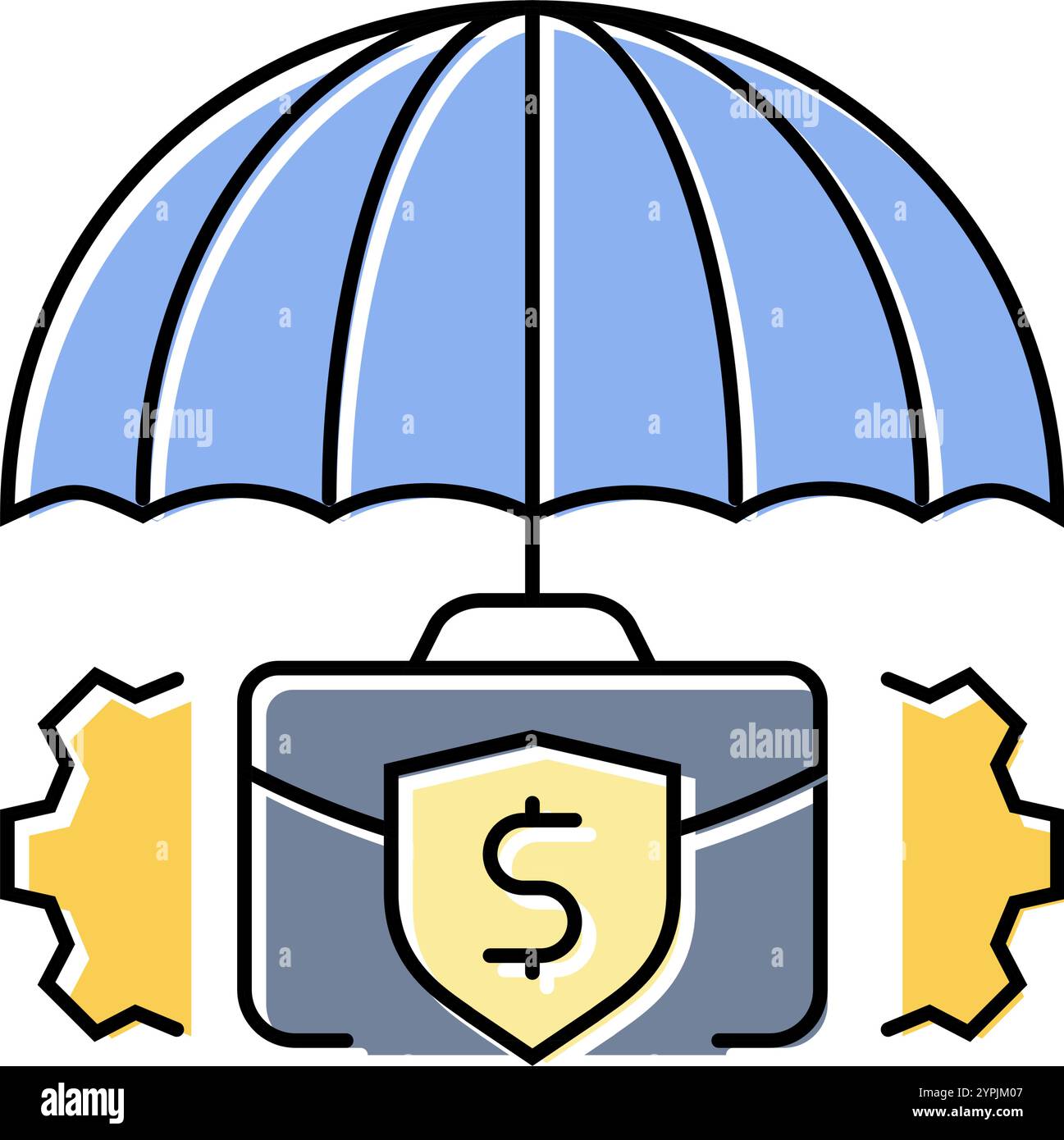 insurtech modern business color icon vector illustration Stock Vector ...