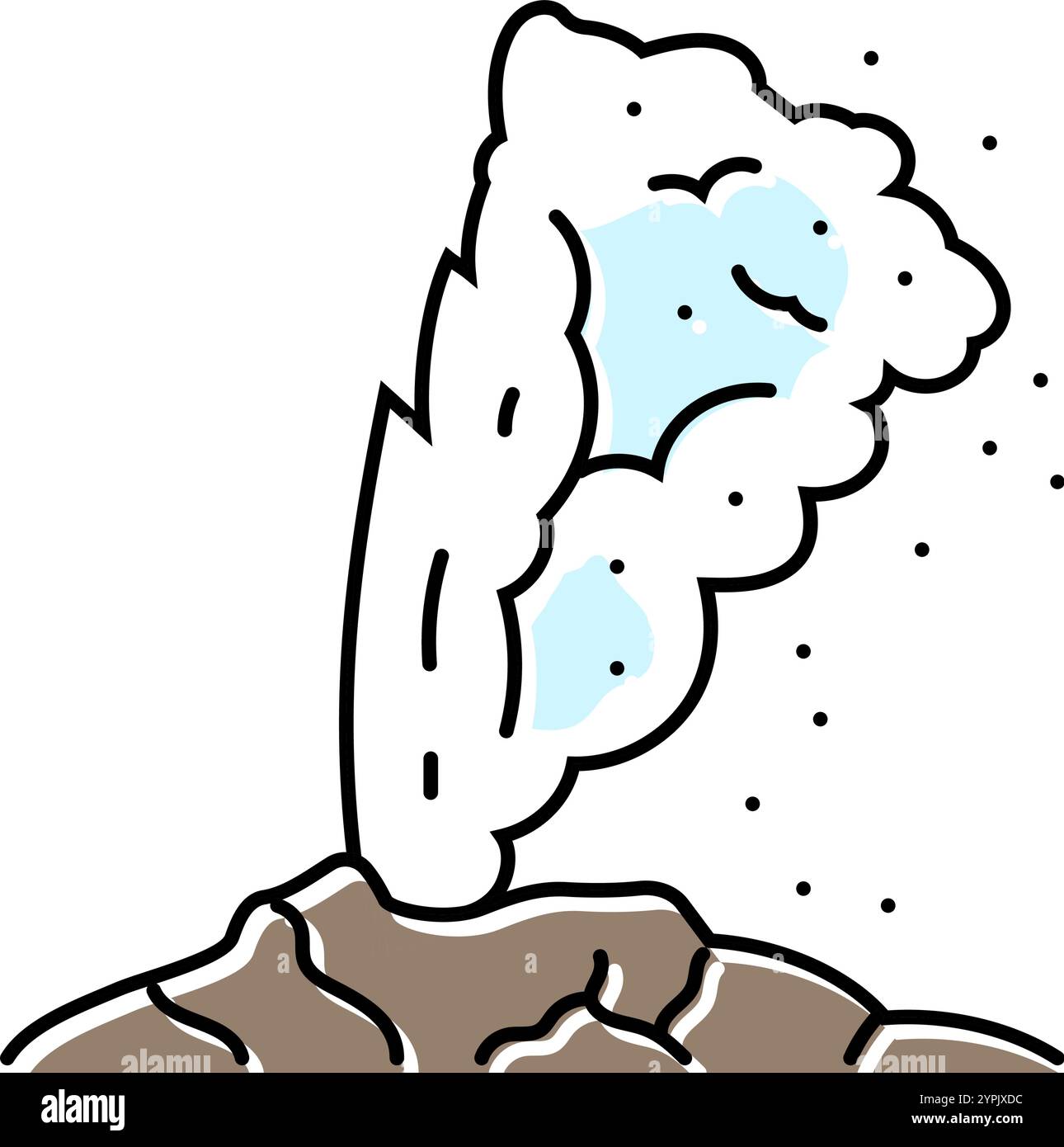 iceberg weather natural phenomena color icon vector illustration Stock ...