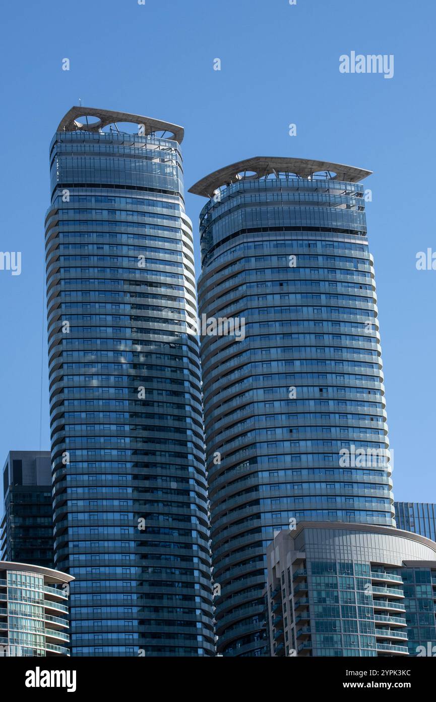 ICE Condominiums buildings on York Street in downtown Toronto, Ontario ...