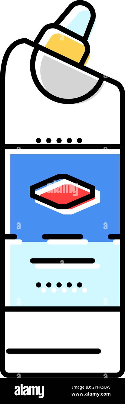 chlorine bleach color icon vector illustration Stock Vector Image & Art ...