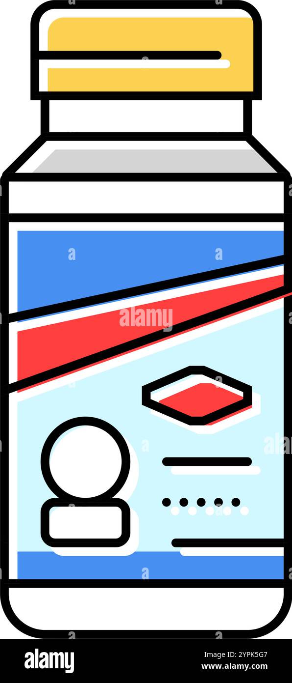 tablet bleach color icon vector illustration Stock Vector Image & Art ...